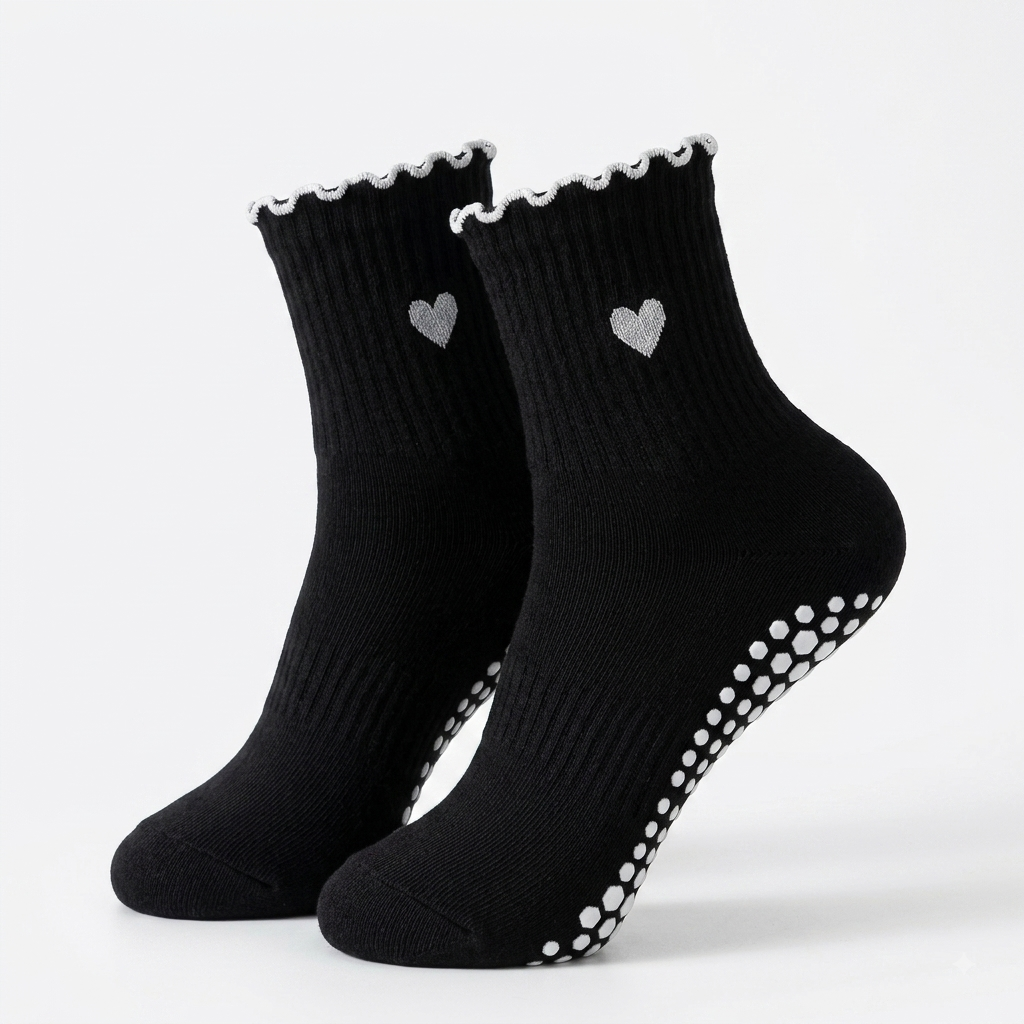 Chaussettes Cœur Noir