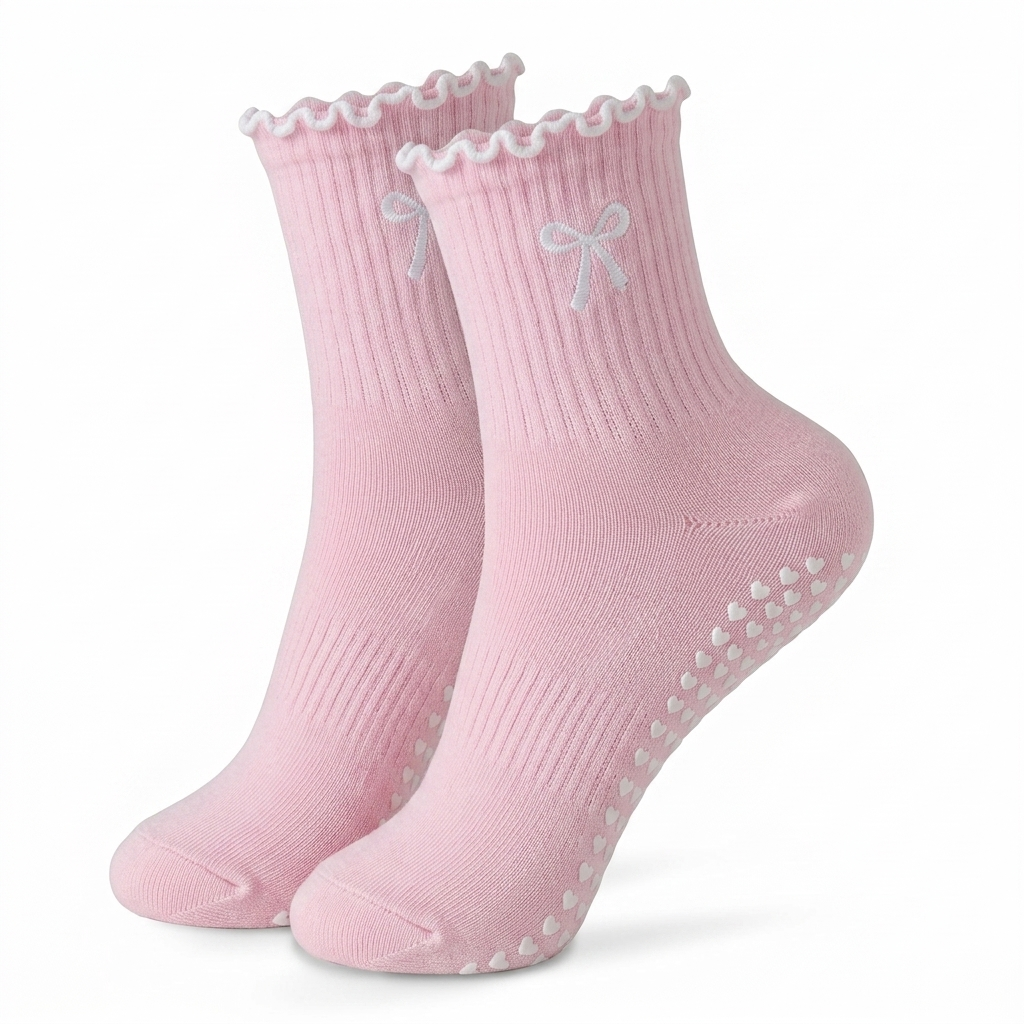 Chaussettes Papillon Rose