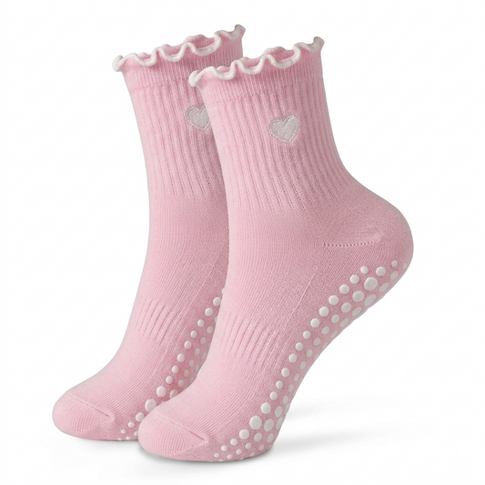 Chaussettes Cœur Rose