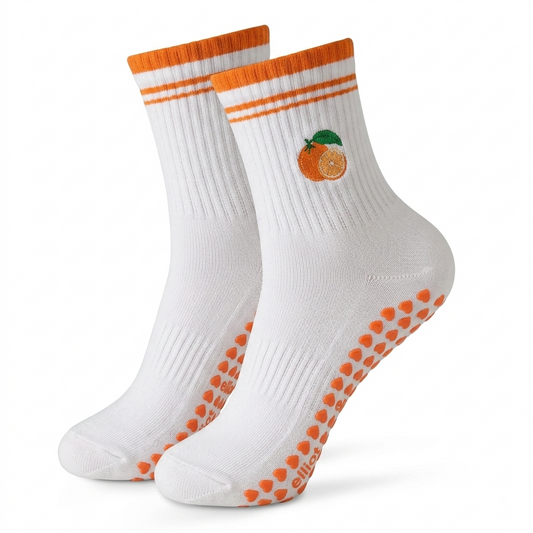 Chaussettes Pilates Orange